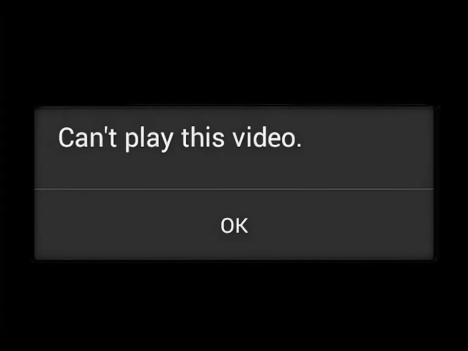 Cannot play video. Cannot play video