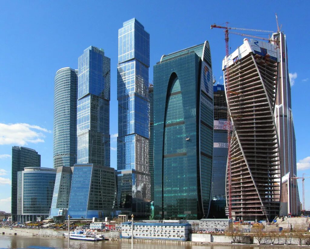 Москва Сити 2008. Правительство Москвы в Москва Сити. Стройка Москва Сити. Высокие здания в России.