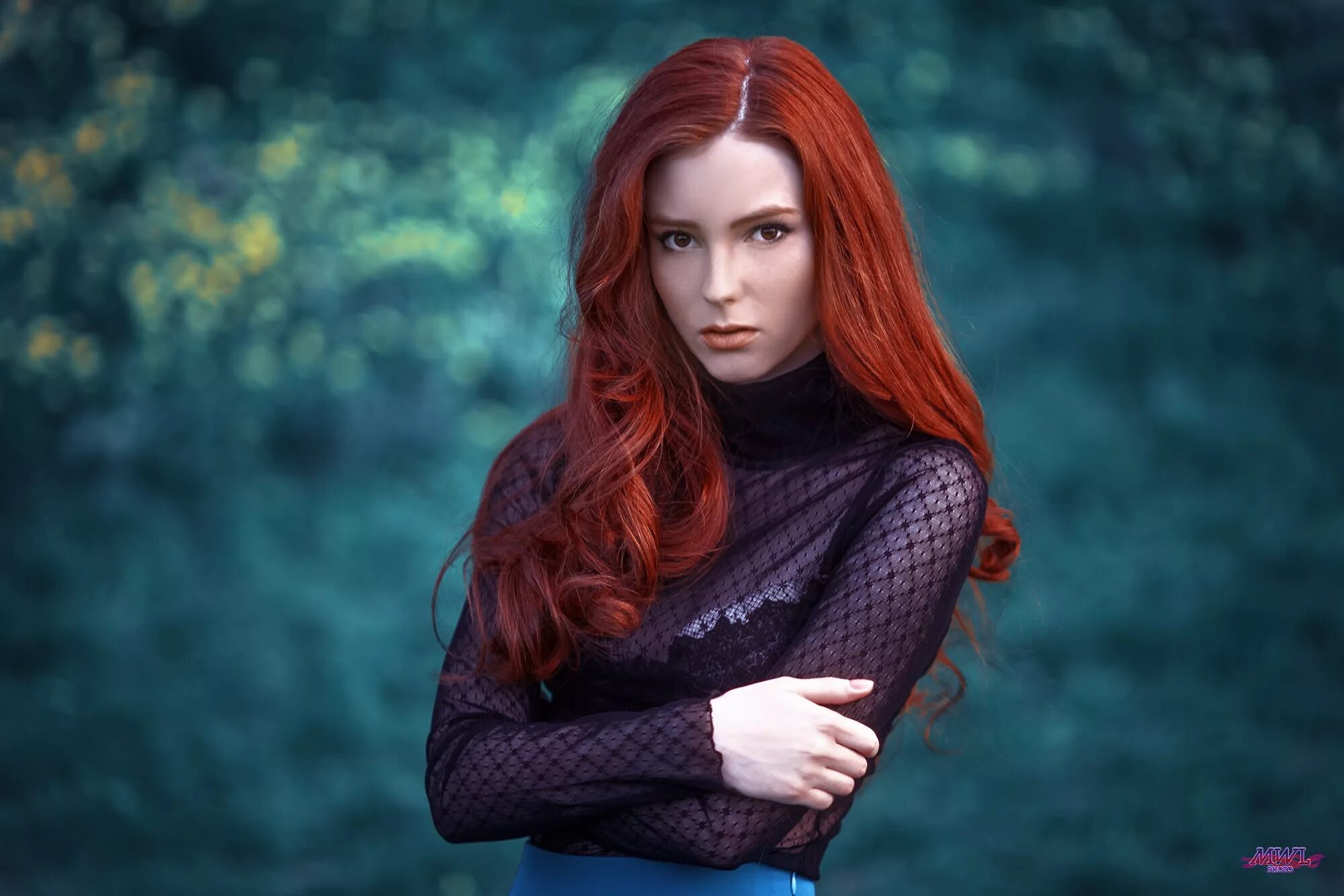 Эстель огненно рыжий. Red hair woman