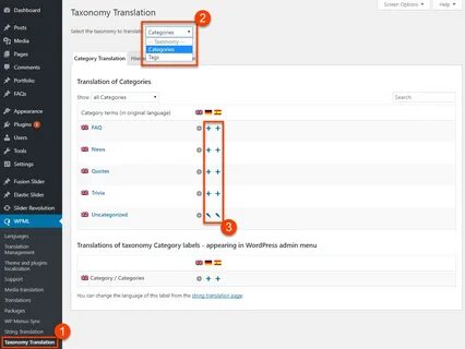 Таксономия wp
