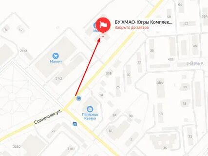 Лангепас на карте