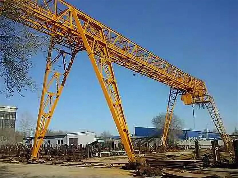 Покраска крана козлового