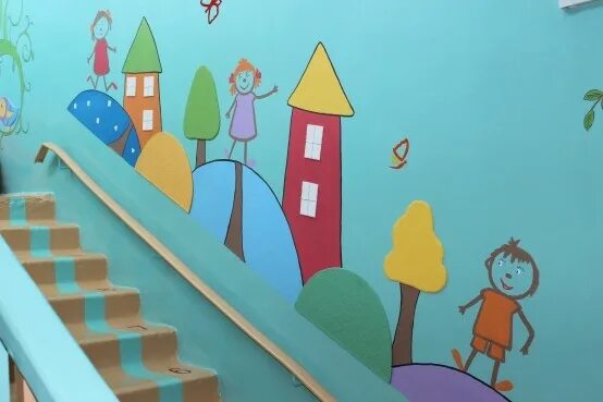 Украшение стен в детском саду. Украсить стену в детском саду. Красивые стены в детском саду. Роспись стен в ДОУ. Говорящие стены в группе детского сада