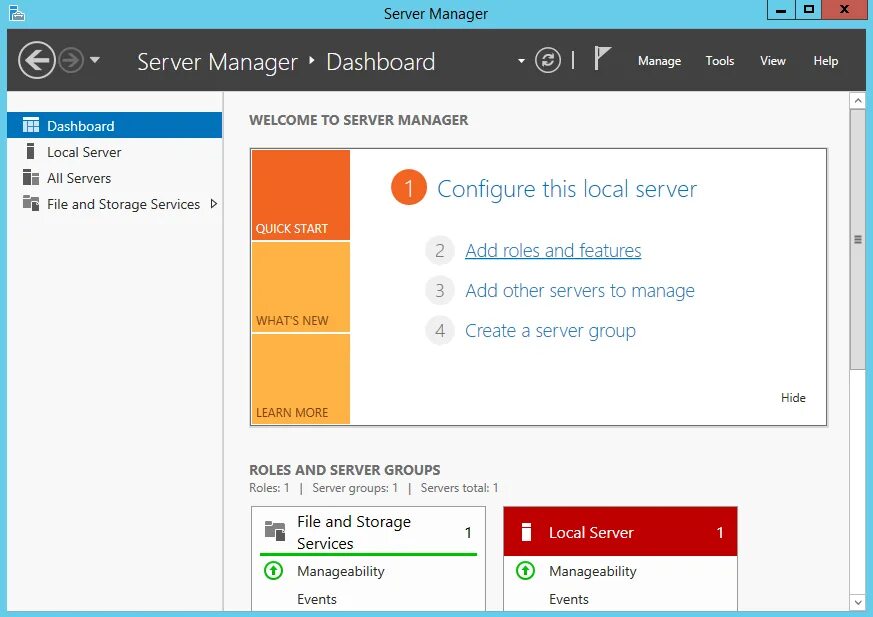 Manage servers