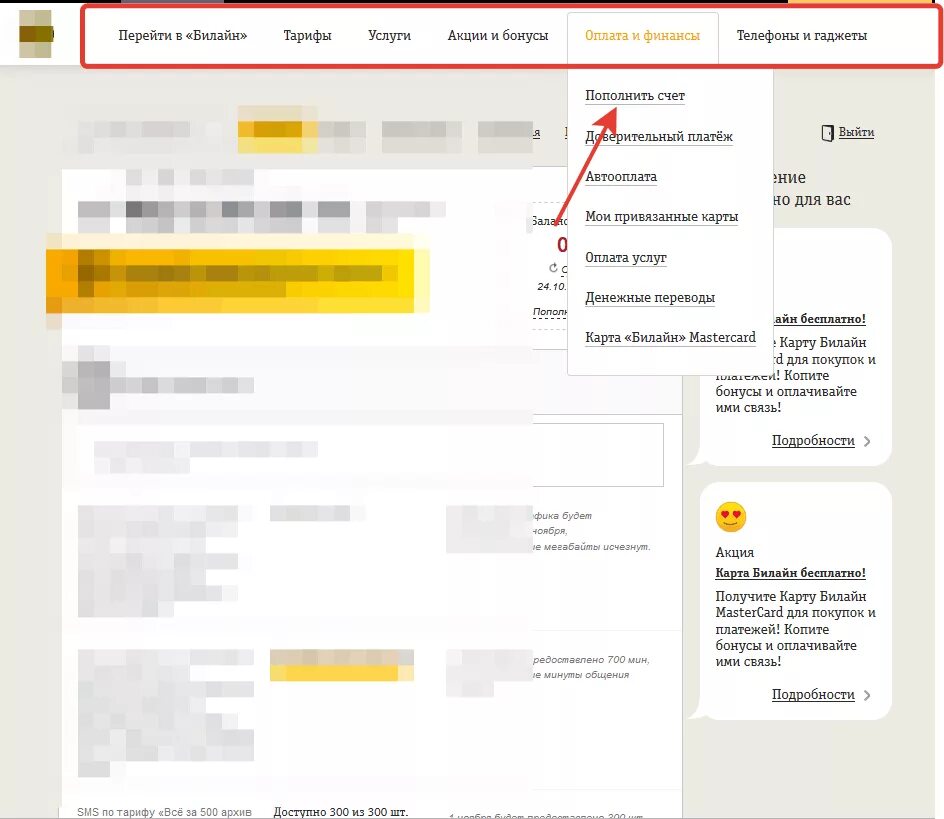 Можно в личном кабинете билайн. Билайн личный кабинет. Карта ВЫМПЕЛКОМ оплата. Карта пополнения баланса Билайн. Счет на оплату Билайн.