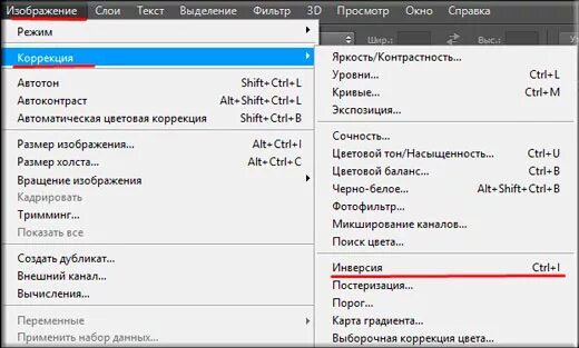 Как сделать инверсию камеры