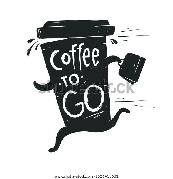 I ve run out coffee. Coffee to go. take out рисунок.