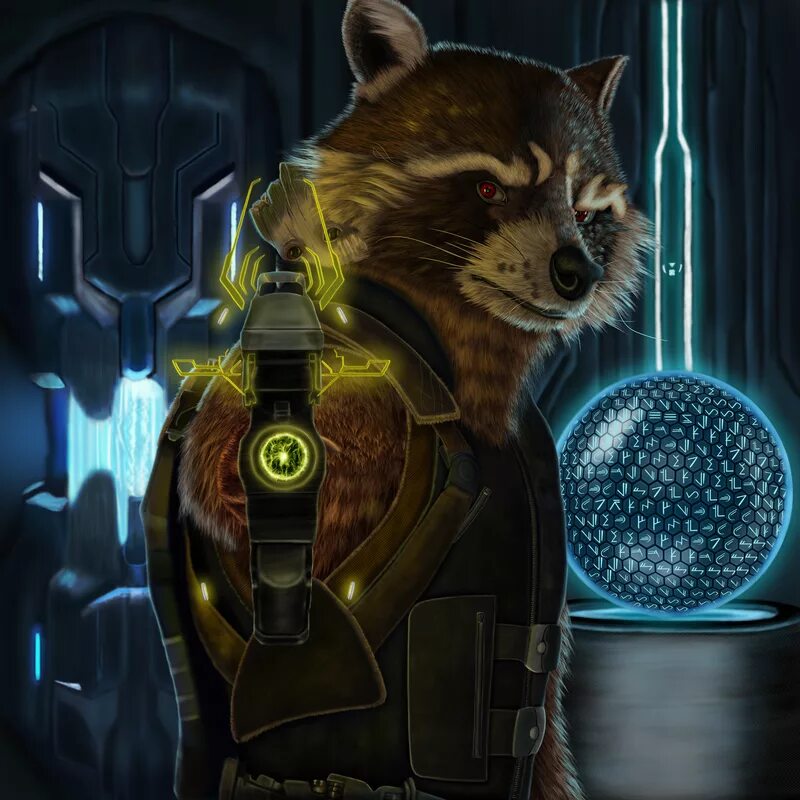 Кибер енот. Ракета енот марвел. енот стражи галактики. marvel rocket raccoon.