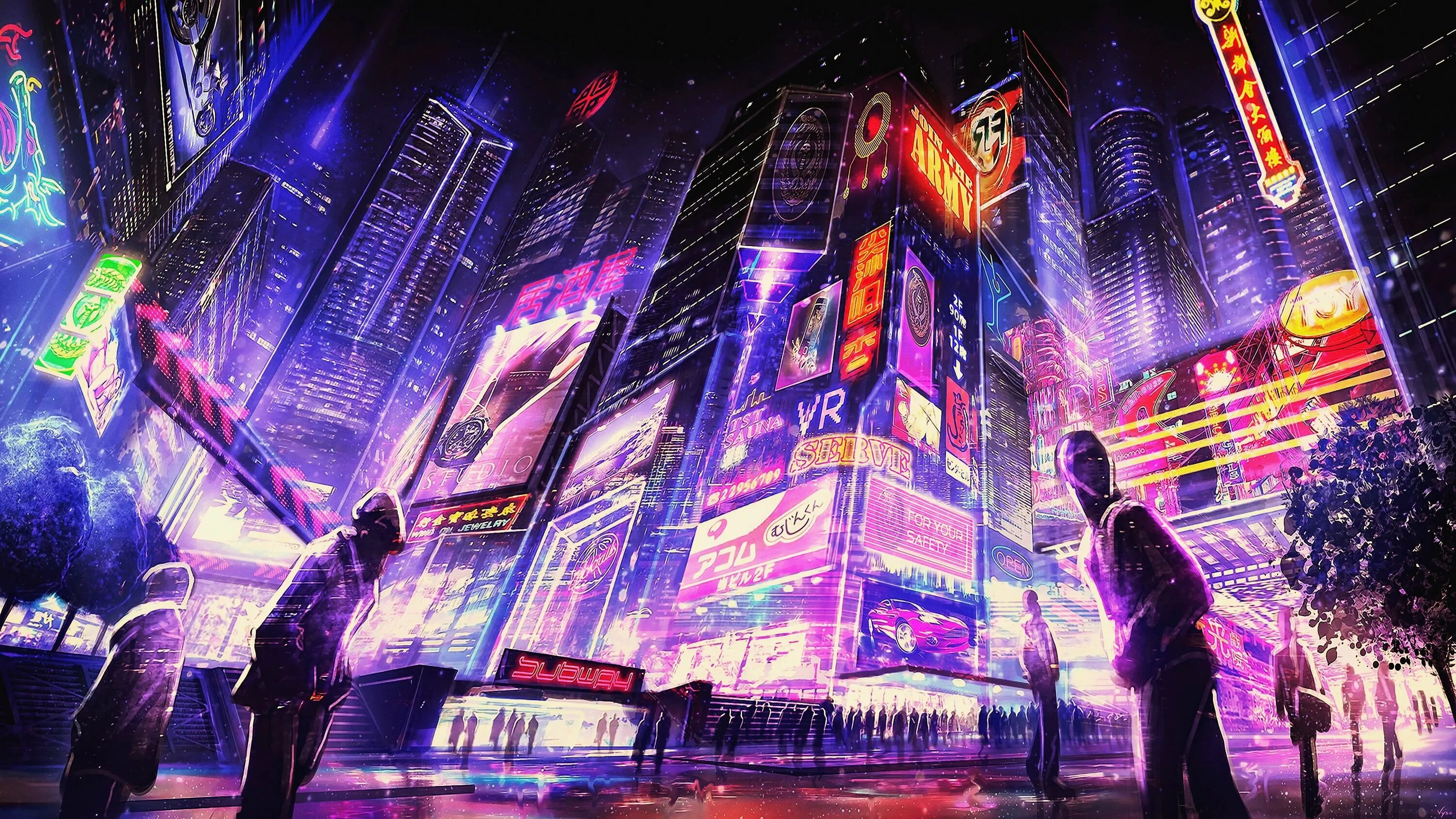 Город Найт Сити Cyberpunk 2077 неон. Город Night City Cyberpunk 2077. Tokyo art