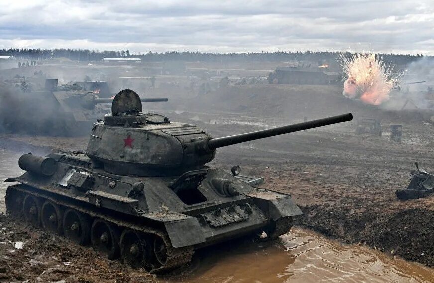Т 34 сражение