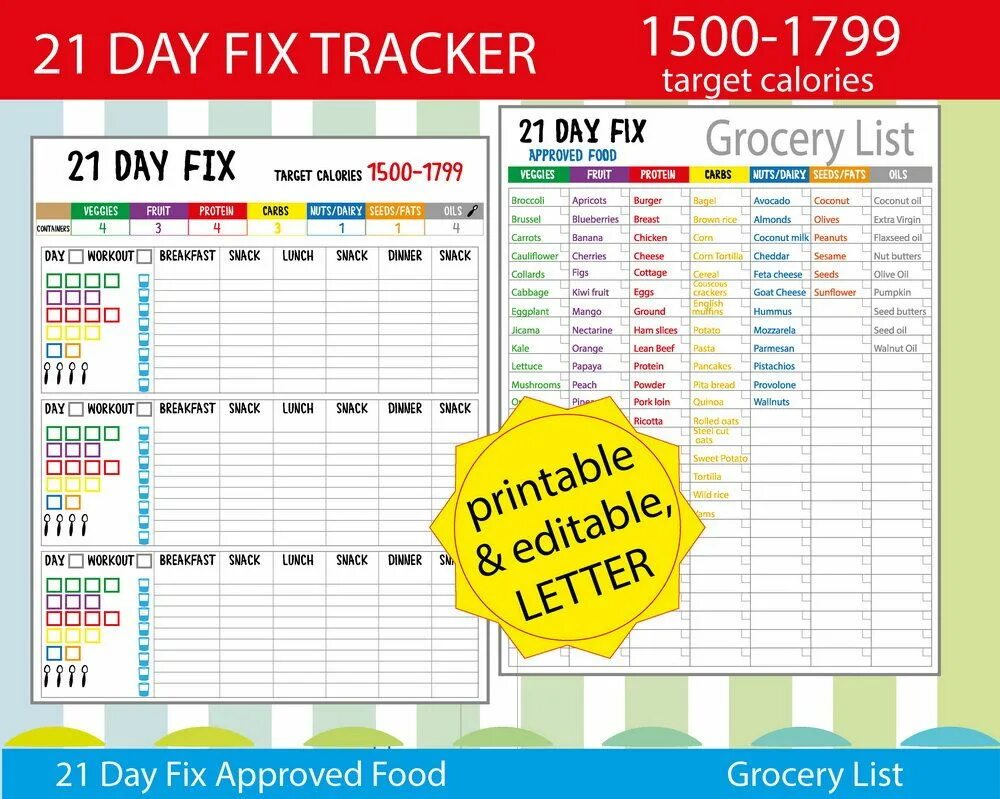 Fix plans. 21 Day Fix extreme календарь. Calories Tracker. Планировщик питания на Google Sheet. 21 Days Habit Tracker Sheet.
