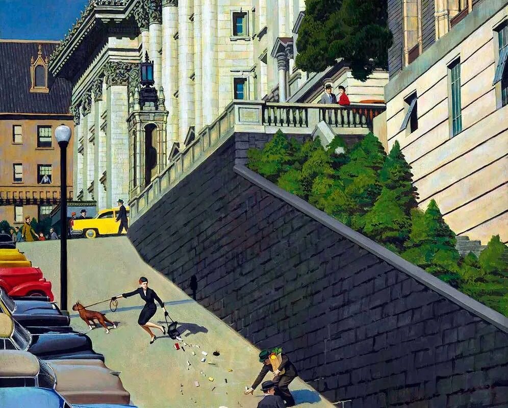 John Philip Falter, 1910 - 1982. Художник John Philip Falter. Johns saturday