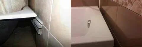 Стык раковина стена