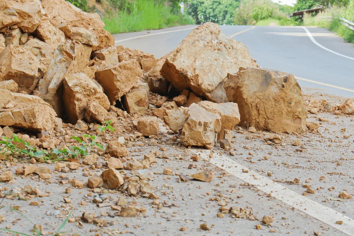 Falling rocks