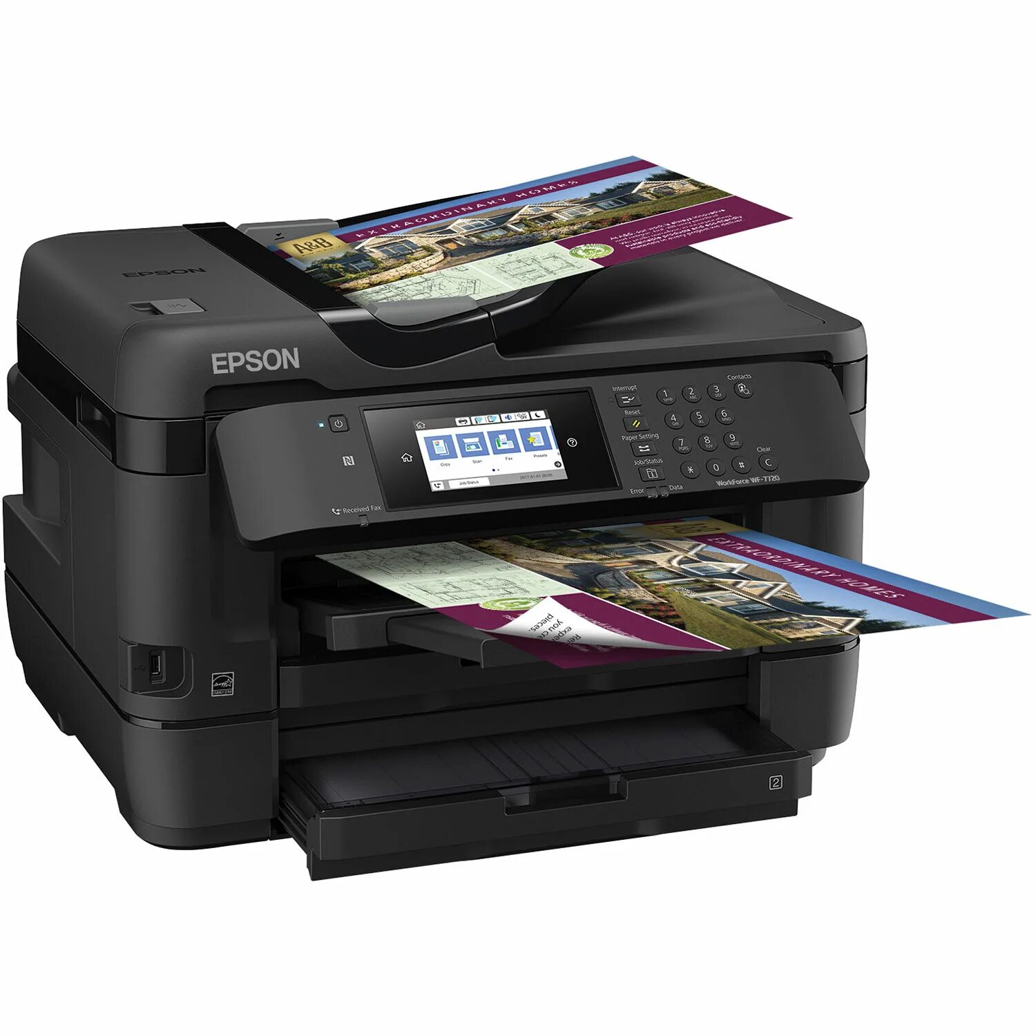 Принтеры а3 струйные цветные купить. МФУ Epson workforce WF-7720. Epson workforce WF-7720dtwf. Epson WF 7720. МФУ Epson workforce WF.