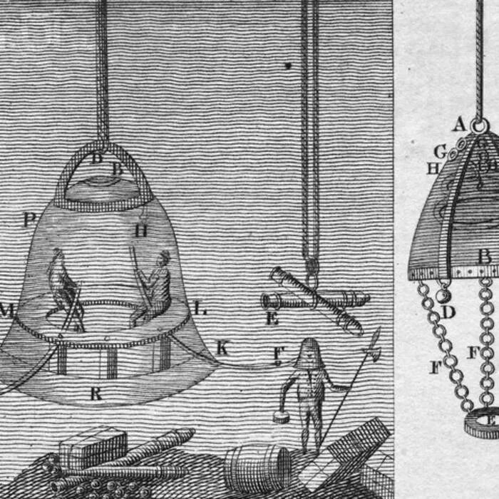 Эдмонд Галлей водолазный колокол. Кессон водолазный колокол. Эдмонд Галлей изобретает водолазный колокол.. Водолазный колокол да Винчи.