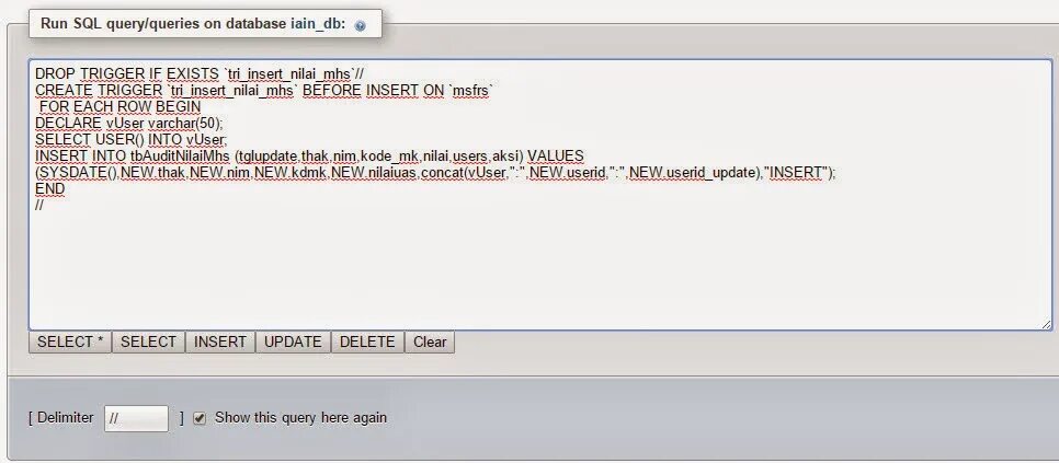 Create user if not exists