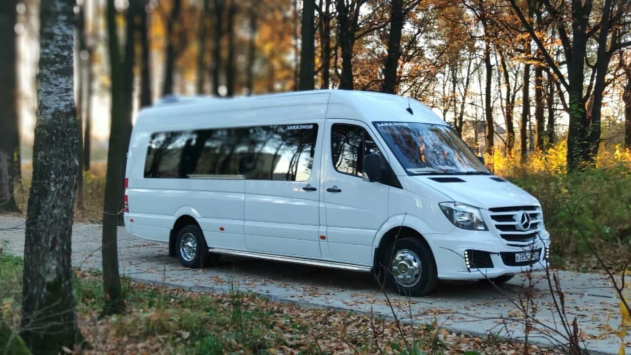 Микроавтобус на трассе