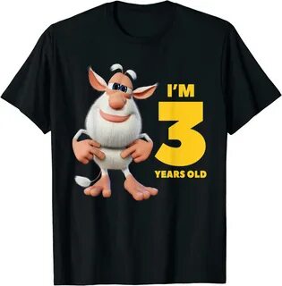 Amazon.com: Booba - I'm 3 years old Birthday Boy T-Shirt : Clothing, S...
