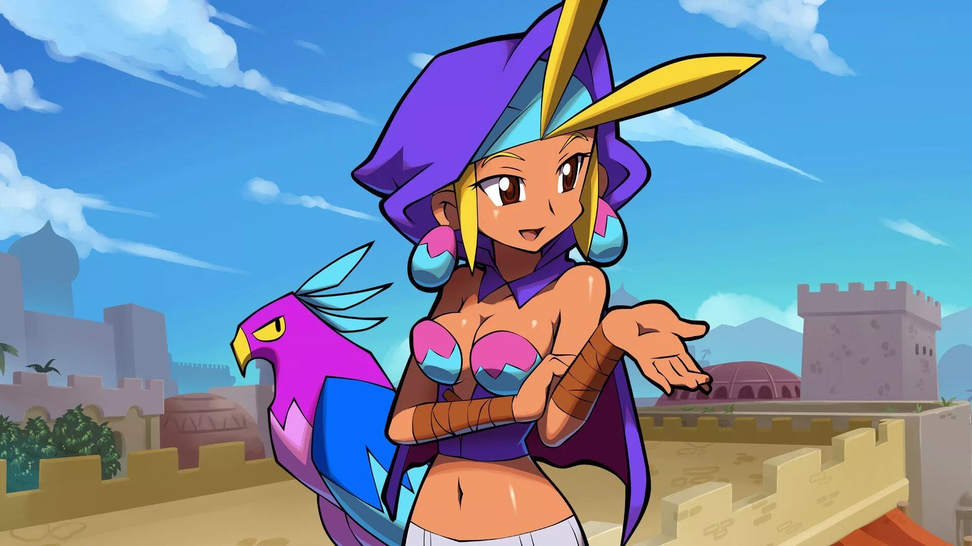 Shantae and the pirates curse. Shantae скай. игра shantae sky. shantae и скай бикини. shantae and the pirate&#039;s curse игра.