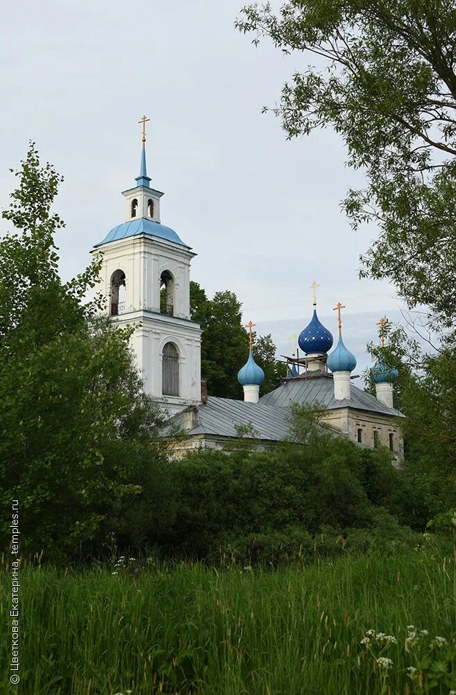 Бабурино Ярославская область Даниловский район. Церковь в с.Бабурино Ярославской. Предтеченская Церковь Бабурино.