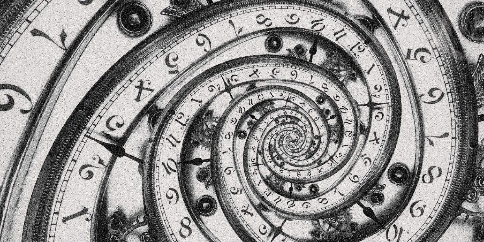Путешествие во времени и пространстве. Путешествие во времени фон. Спираль времени арт. Спиральные часы.