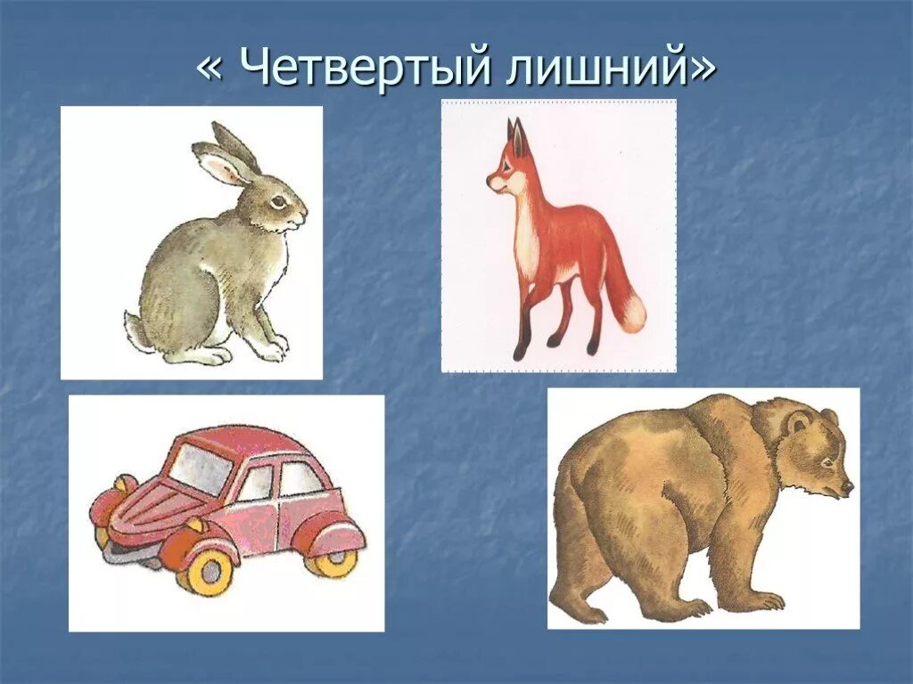 четвертый лишний дикие животные