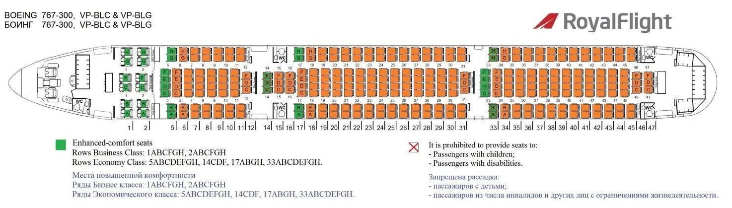 Boeing 777 посадочные места