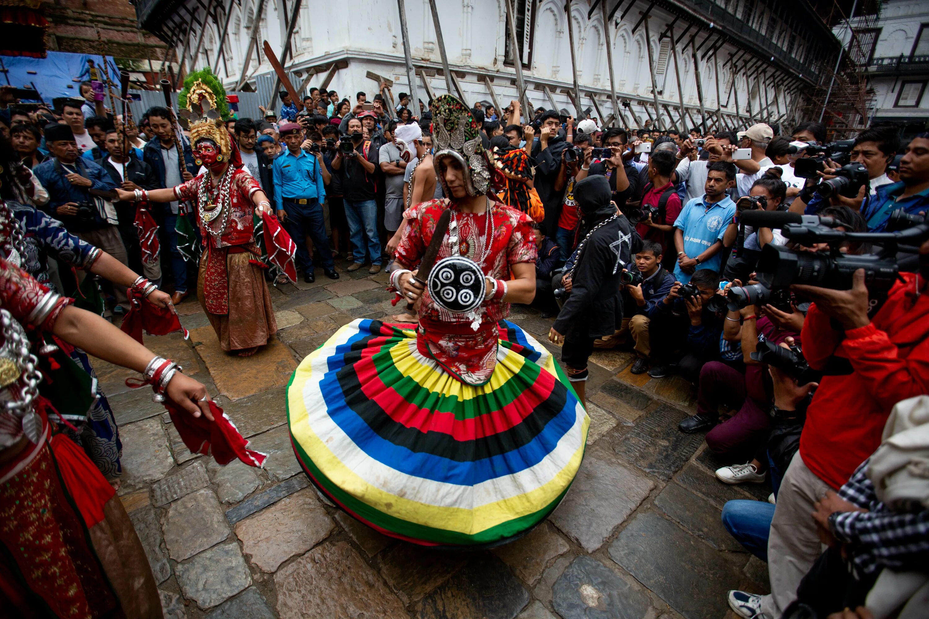 Индра Джатра фестиваль. Фестиваль Дурбар. Непал фестивали. Праздники в Непале чхечу.