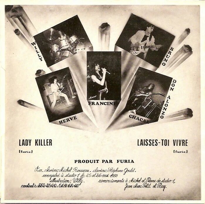 Lady killers ll. Lady Killer 1983. Killer 1986 Youngblood. Furia Band. Radio Single 1983 обложка альбома.