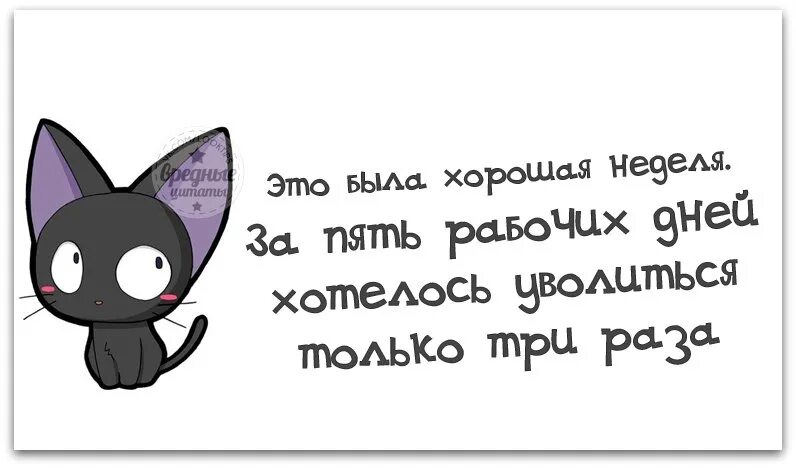 Не хочу быть довольной. Это была хорошая неделя. Это была хорошая неделя хотелось уволиться только три. Это была хорошая рабочая неделя. Неделя была хорошей уволиться хотелось всего 3 раза.