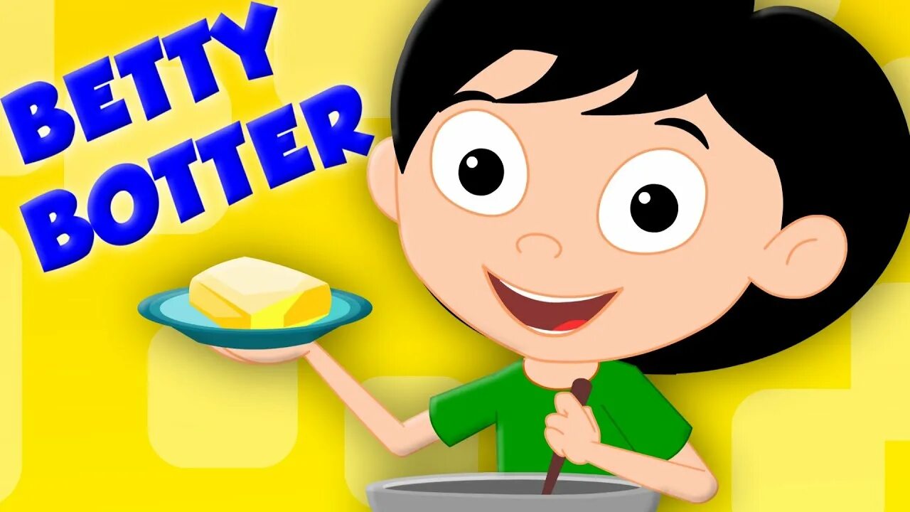 Betty botter bought some butter. Бетти баттерс. betty bought butter. betty botter bought a bit of butter. betty скороговорка.