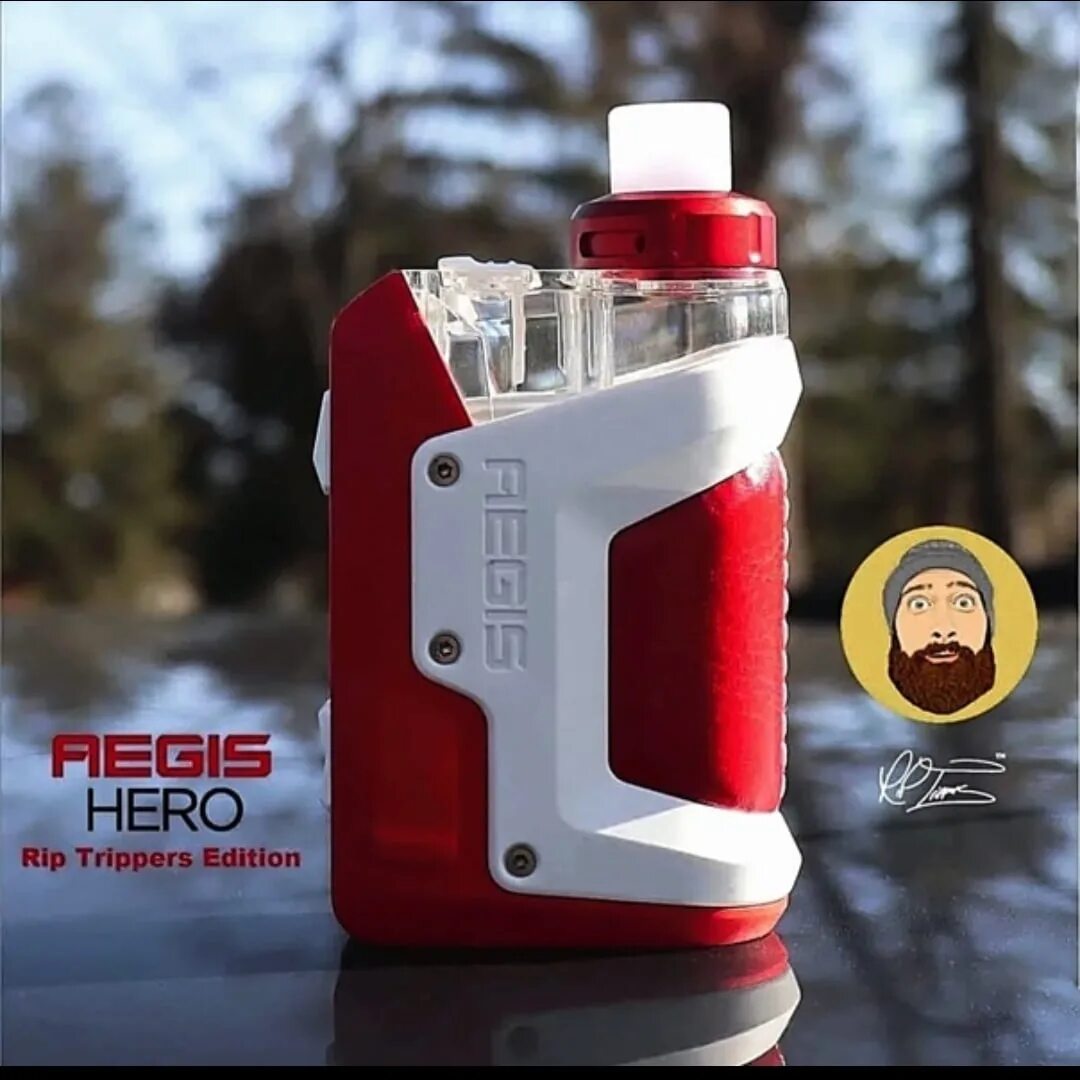 Limited hero. Geek Vape Aegis Hero 1200mah pod Mod Kit Red&White. Aegis Hero Limited Edition. АЕГИС Хиро красно белый. Набор GEEKVAPE Aegis Hero RTE Red&White.