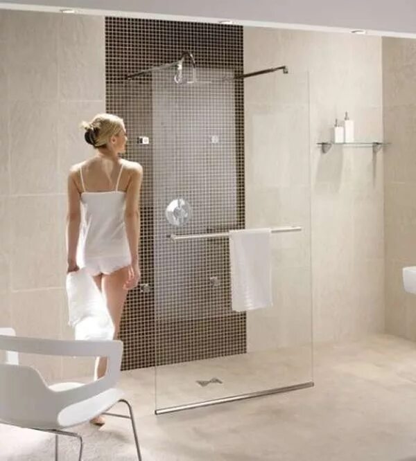 Walk shower. Душ вместо ванны в квартире. душ вместо ванной в квартире фото. bathroom shower doorless. walk in shower.