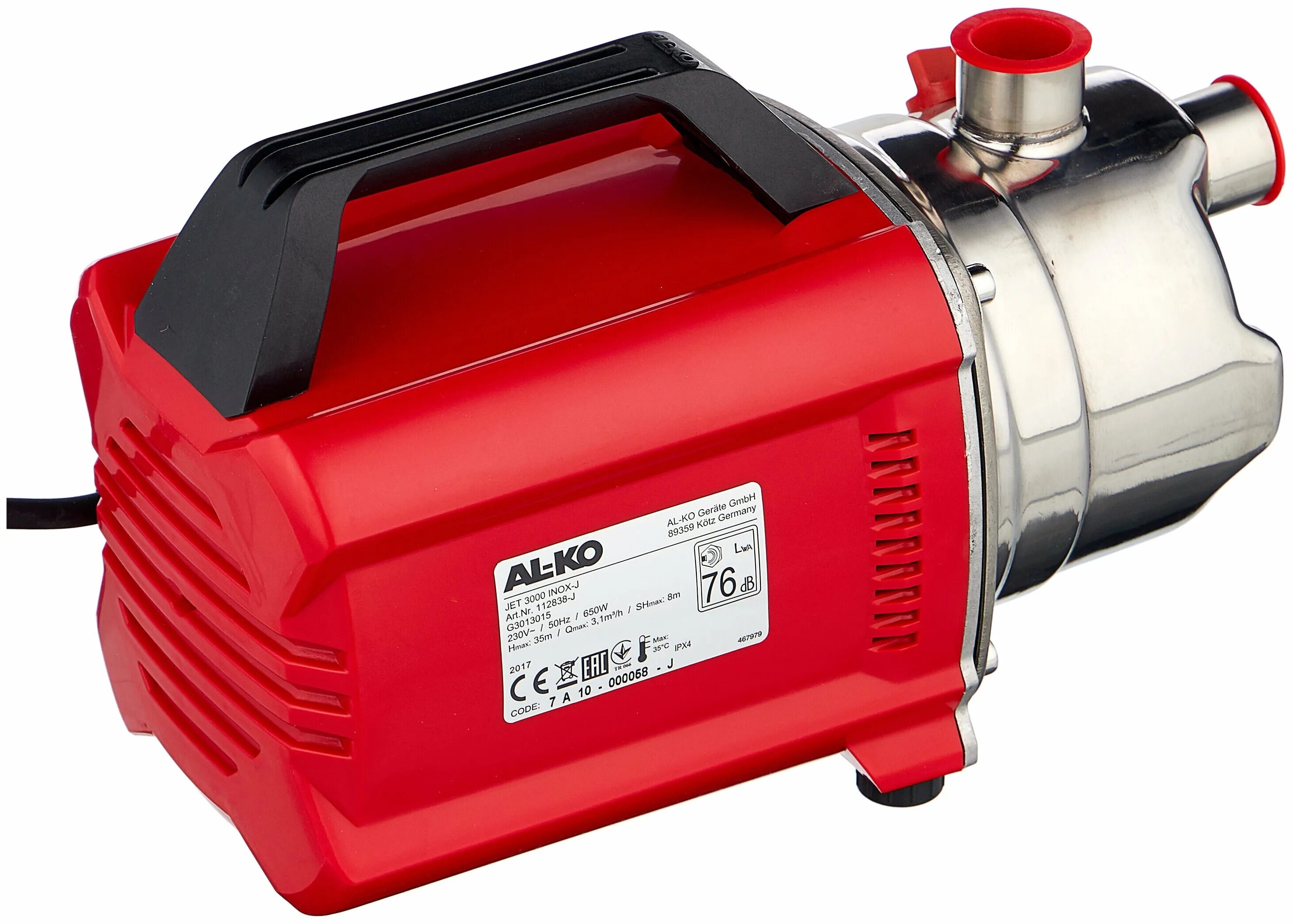 Al-ko jet 3000 inox classic. насос садовый al-ko 3000. насос поверхностный al-ko jet3000inox classik 52л/мин,8м,напор 35м,650вт,6,3 кг. Al ko jet. Al ko jet.