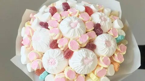 Букеты цветов из зефира своими руками