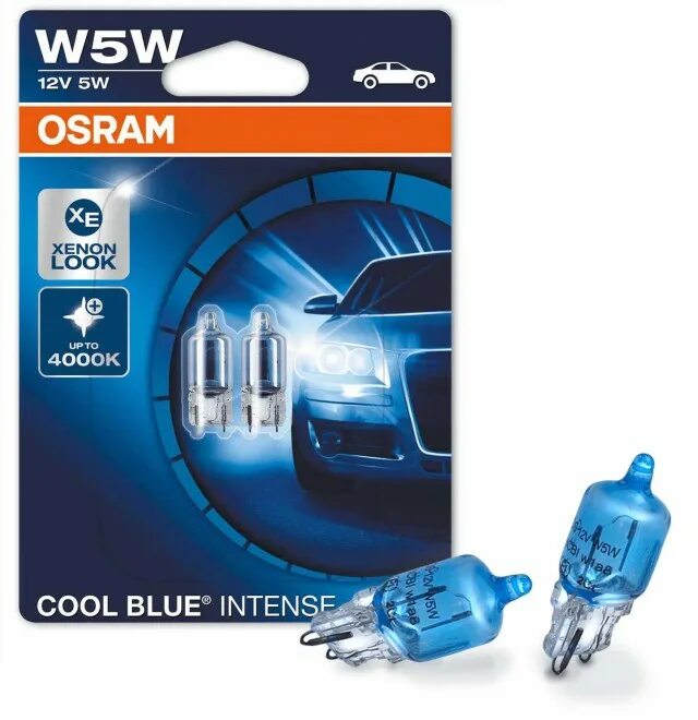 12v 5w купить. Лампа автомобильная галогенная Osram cool Blue intense w5w 2825hcbi-02b 12v 5w. Лампа w5w Osram 5000k. Автолампа Osram w5w 12v 5w w2.1*9.5d Blue. Осрам w5w cool Blue.