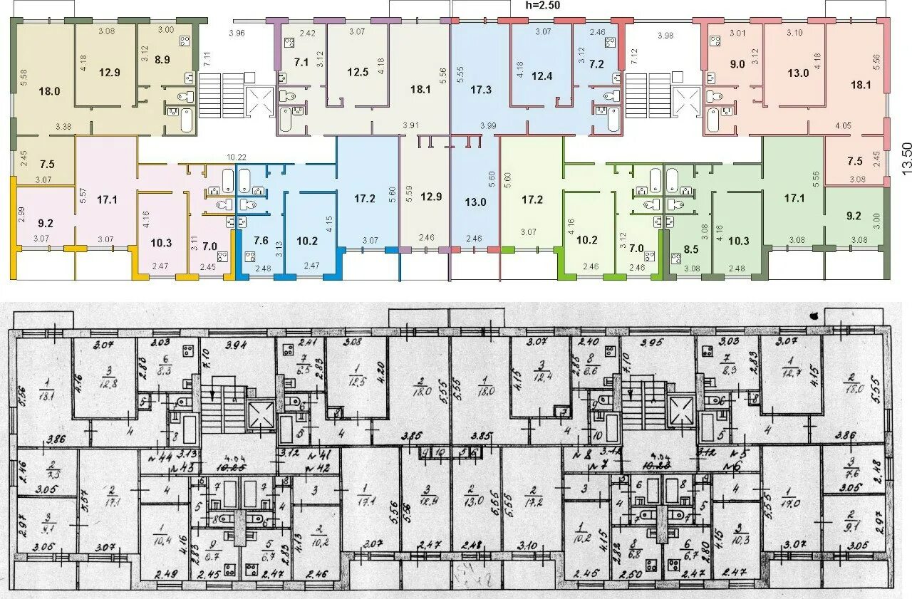 План дома 9 этажей панельный. Типовой проект 1-464д. 1-464 Этажа планировка. 1-464д планировка квартир.