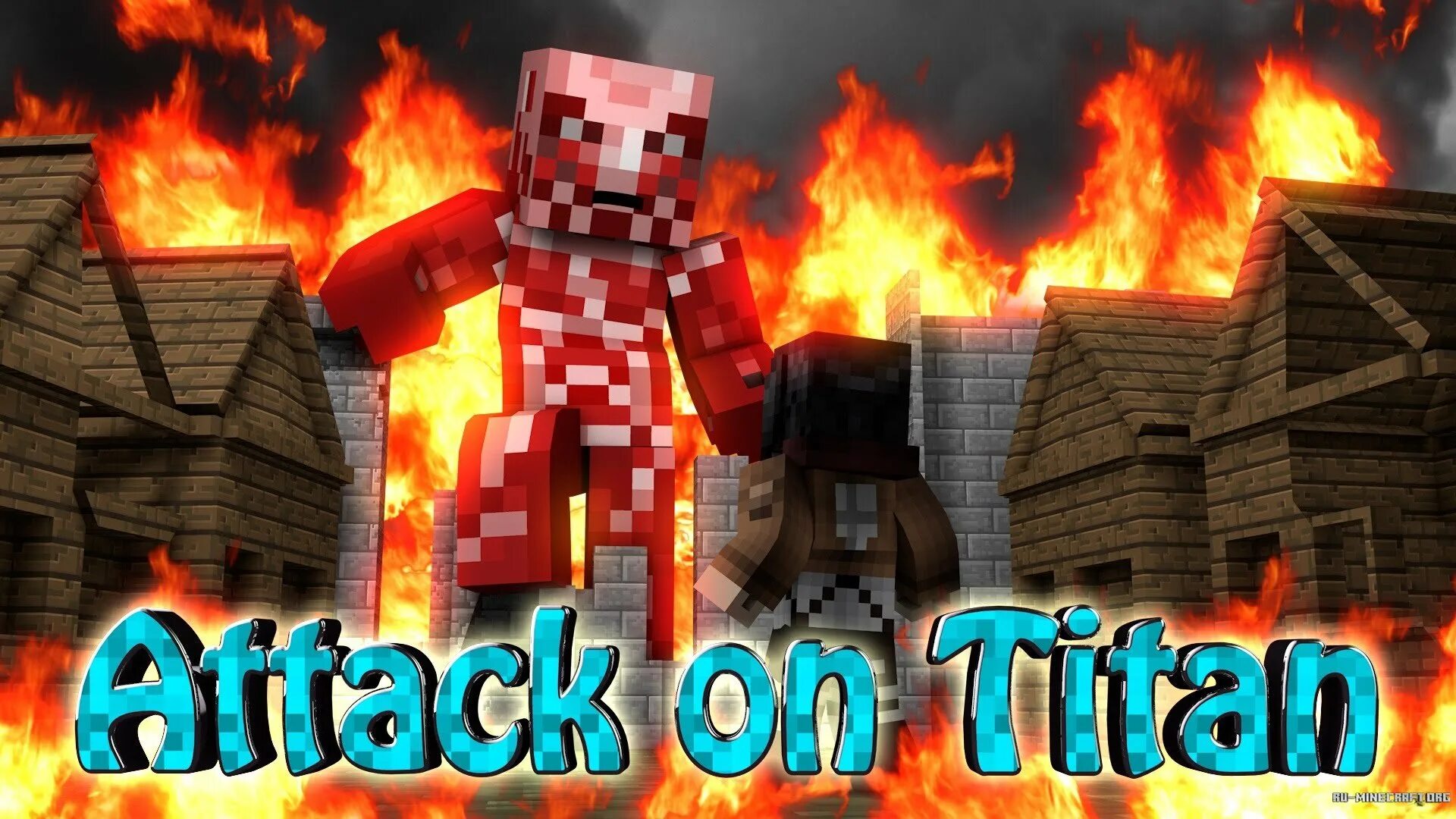 Мод на нападения. Attack on Titans Mod для майнкрафт 1.12.2. Minecraft мод на атаку титанов.