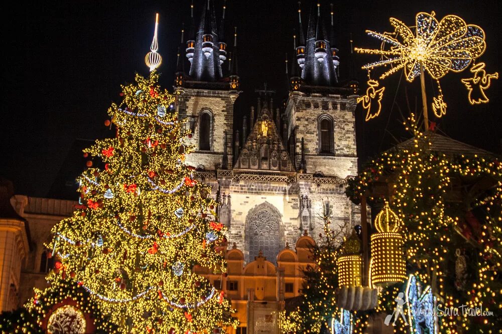 Центральная елка в Праге. Рождественская Прага. Рождественская елка в Праге. С Рождеством католическим. Росдетство