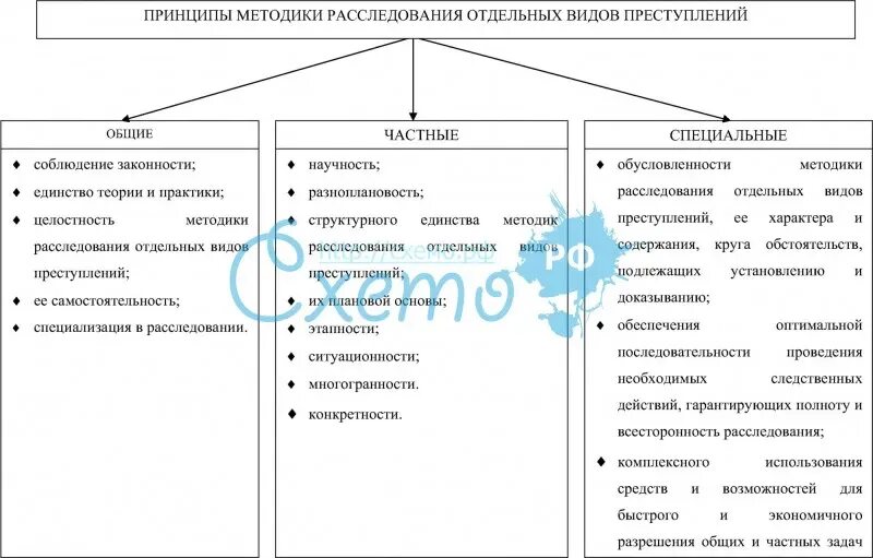Методика расследования отдельных видов преступлений. Система методики расследования отдельных видов преступлений. Основные принципы методики расследования. Принципы правового расследования таблица. Общие принципы методики