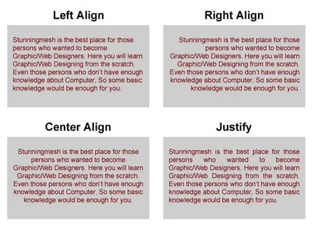 Elements aligned