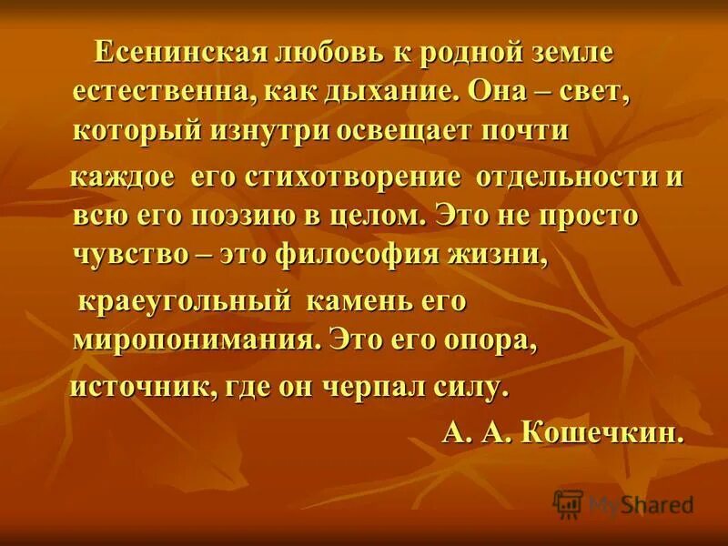 лихачев земля родная для презентации. земля родная содержание.