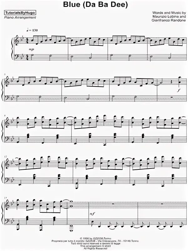 Eiffel 65 blue ноты. I am blue da ba dee текст. Da ba dee ноты для фортепиано. Перевод песни da ba dee. I m blue текст.