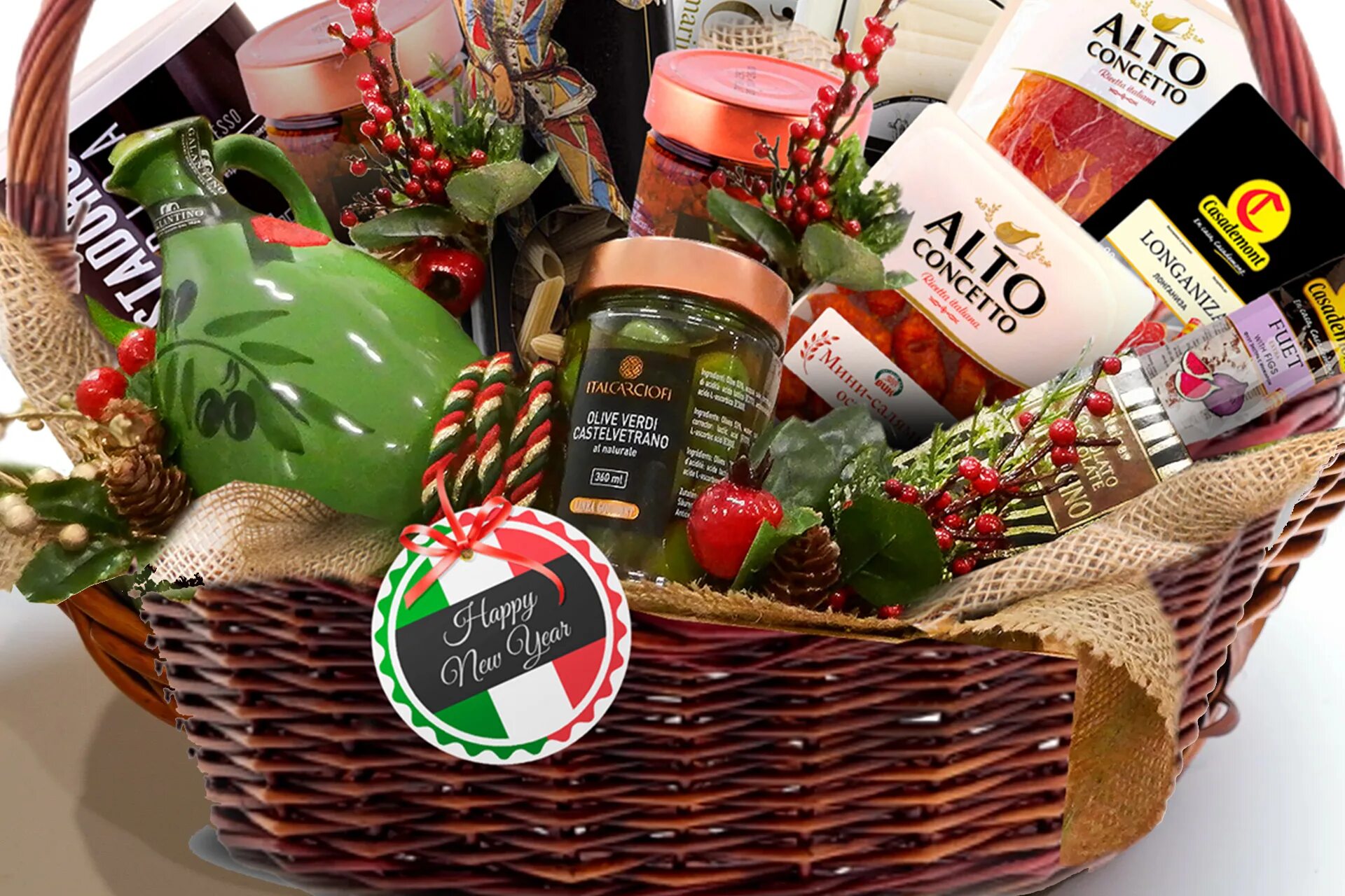 Новогодний продуктовый набор в подарок. Новогодние корзины подарочные. Набор продуктов на новый год в подарок. Новогодние корзины с продуктами подарочные. Новогодняя продуктовая корзина в подарок.