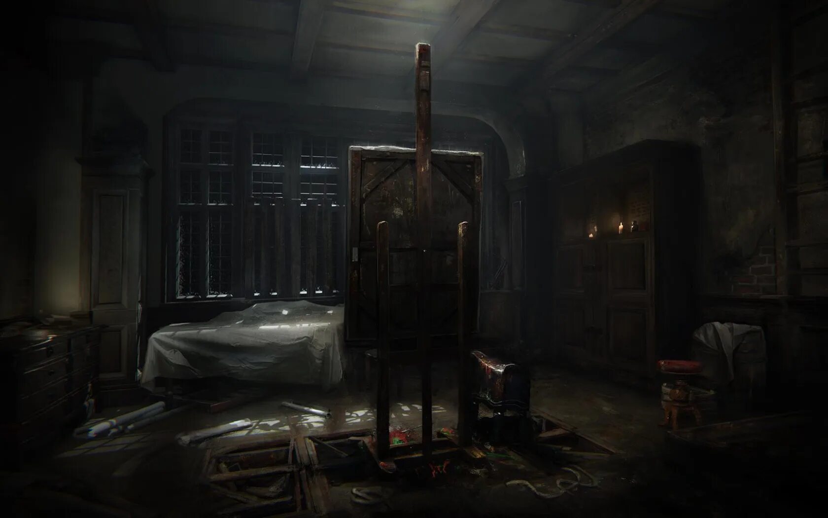 Layers of Fear 1 (2016) Скриншоты. Игра страшная комната