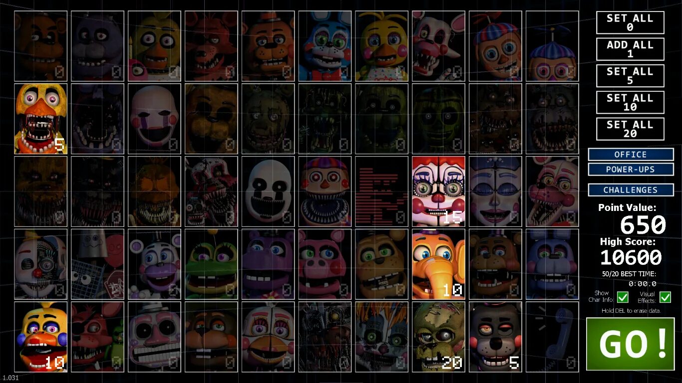 Все аниматроники фнаф 7. Фредди кастом Найт. Фредди Ultimate Custom Night. ФНАФ 7 Ultimate Custom Night игра. Ultimate Custom Night АНИМАТРОНИКИ.