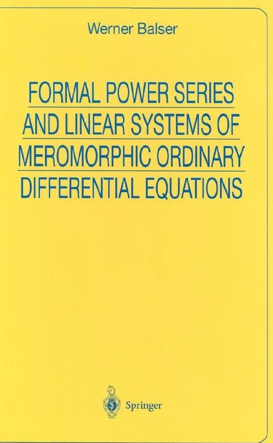 Forms of power. Ordinary Differential equations book background.