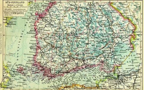 Финская карта 1939 года