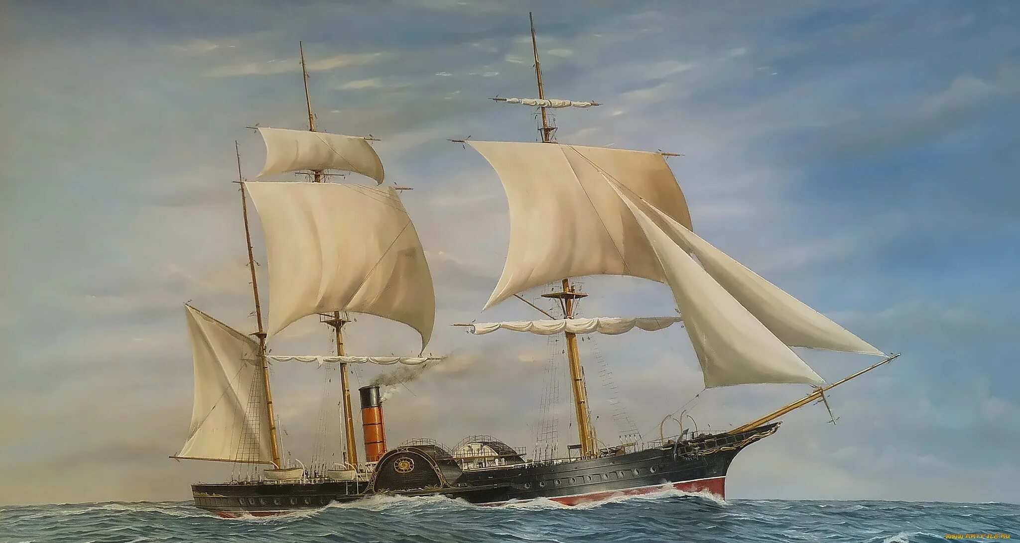 Пароход парусника. Пароход Британия 1840. RMS Britannia 1840. Корабль с парусами. Первые корабли.